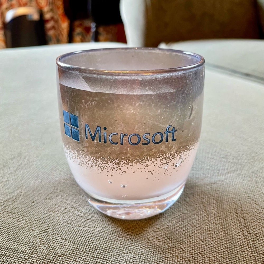 GlassyBaby with Microsoft logo.